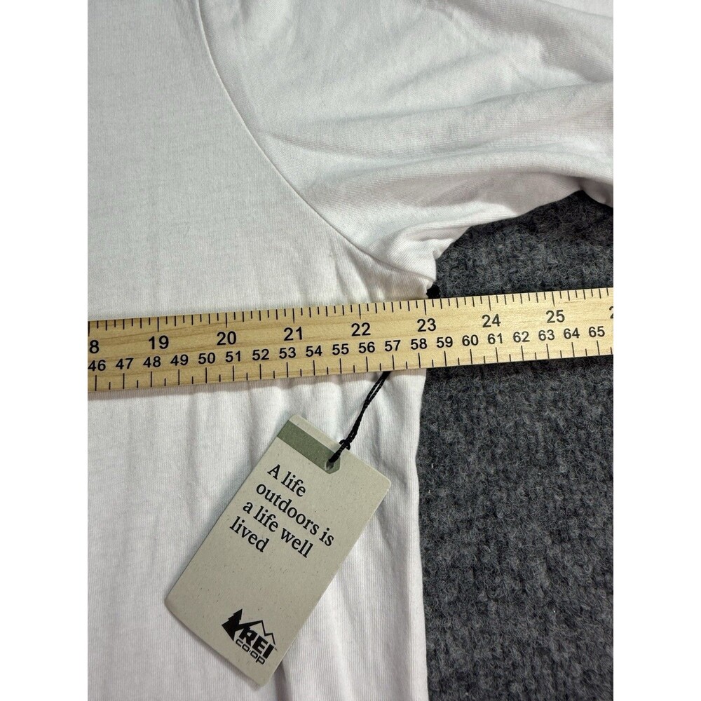 REI Co‑op Unisex T‑Shirt – Size L – White – Outdoor / Biking – NWT - Picture 7 of 7